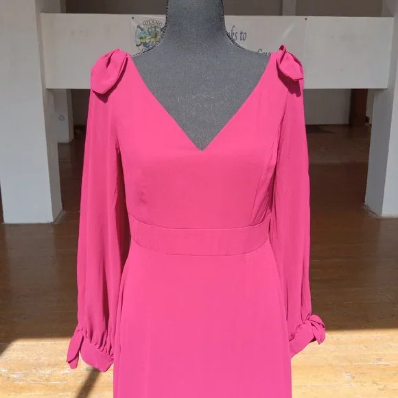 Burgundy wine ethereal maxi dress - Picture 11 of 12